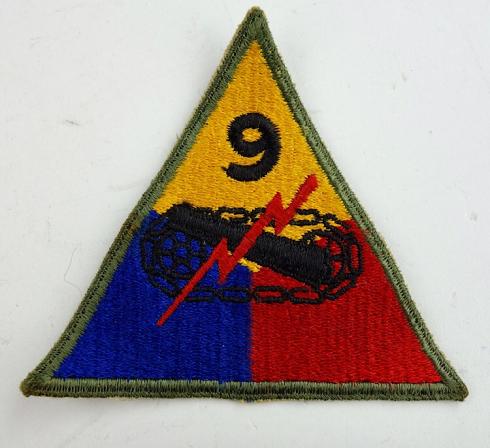US WW2 9th Armoured Division Patch