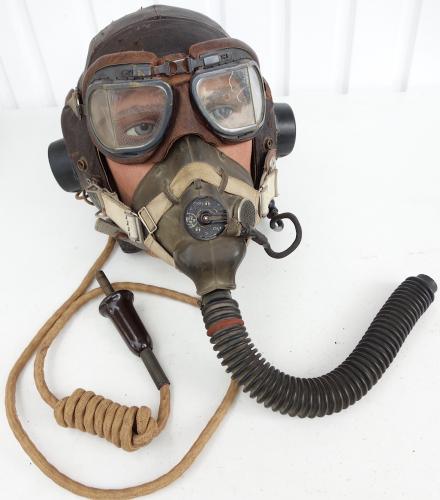 British RAF C Type Cap with G Type Mask and Goggles