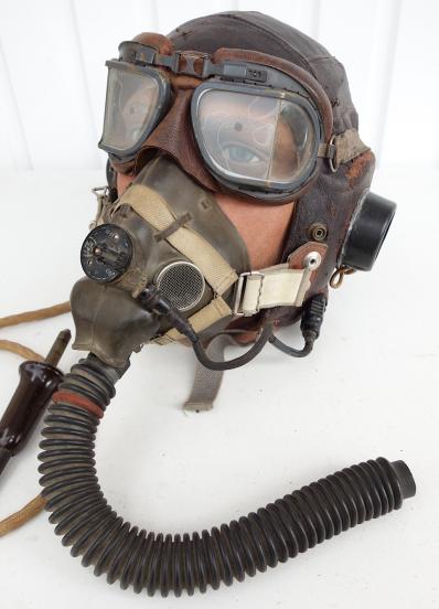 British RAF C Type Cap with G Type Mask and Goggles