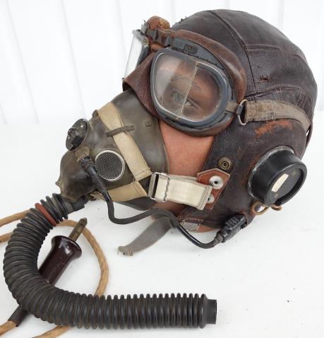 British RAF C Type Cap with G Type Mask and Goggles