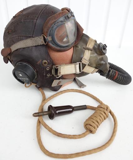 British RAF C Type Cap with G Type Mask and Goggles