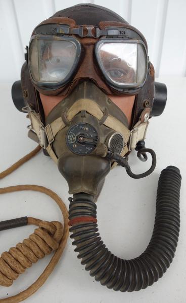 British RAF C Type Cap with G Type Mask and Goggles