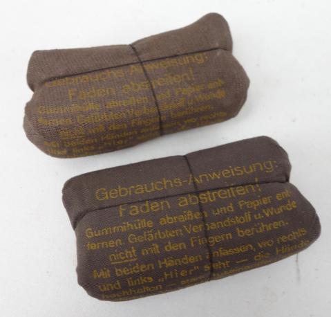 2x Wehrmacht Wound Bandage 1943