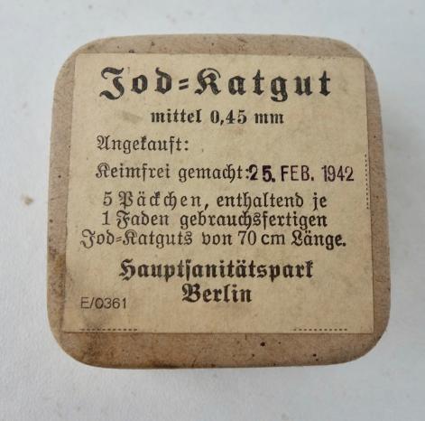Wehrmacht Medical Sature Jod-Katgut