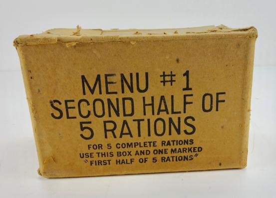 US WW2 Ration Box