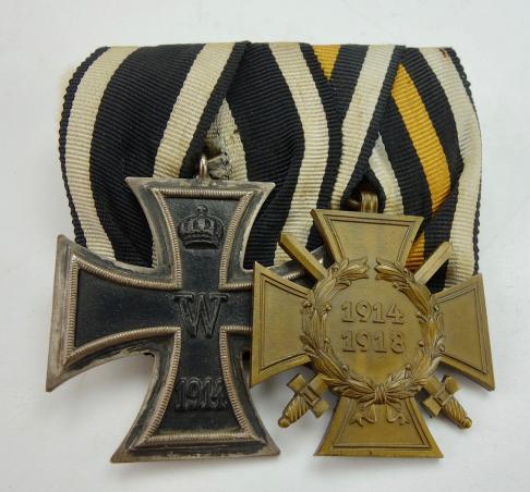 German first World War medal bar