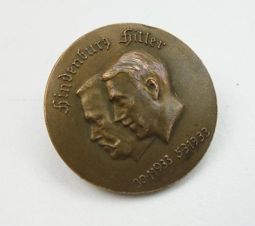 Hitler/Hindenburg Badge