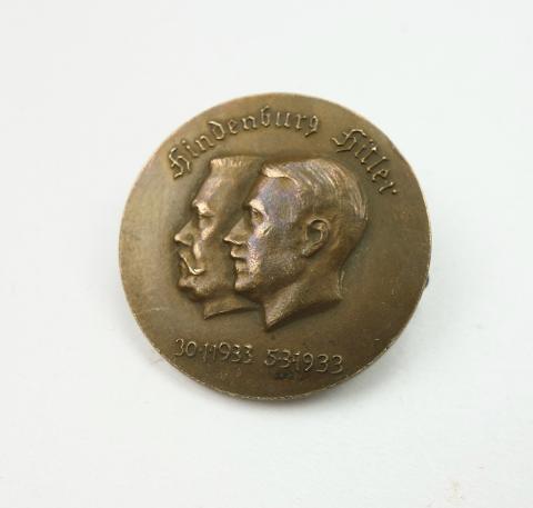 Hitler/Hindenburg Badge