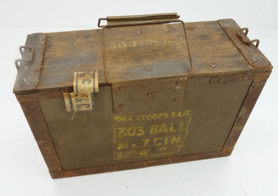 British WW2 wooden 303 Ammo Box