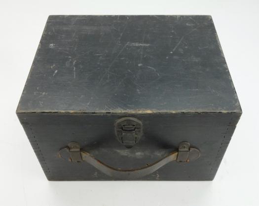 British WW2 RAF Aldis Signal Lamp in wooden Box