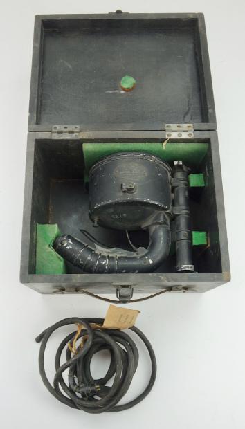 British WW2 RAF Aldis Signal Lamp in wooden Box