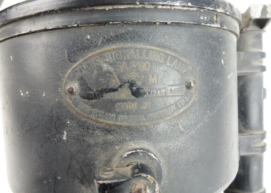 British WW2 RAF Aldis Signal Lamp in wooden Box