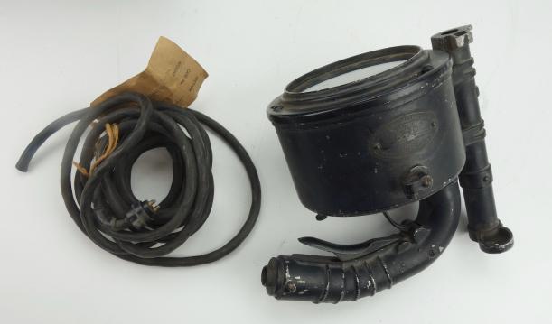 British WW2 RAF Aldis Signal Lamp in wooden Box