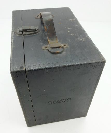 British WW2 RAF Aldis Signal Lamp in wooden Box