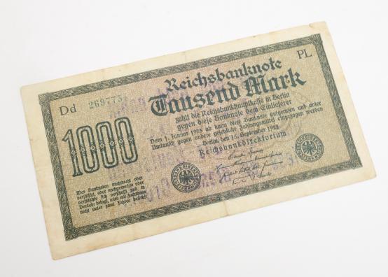 Third Reich Reichsmark Bank Note with anti Jew print