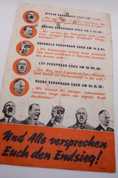 Allied Flyer about Lying German Leaders
