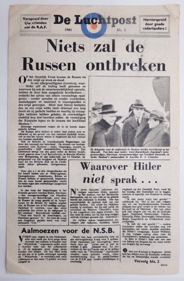 Allied Flyer in Dutch to the People of Holland