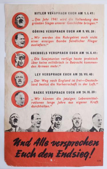 Allied Propaganda Flyer (Hitler Started)