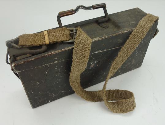 Wehrmacht MG34/42 Ammo Box with carrying Strap
