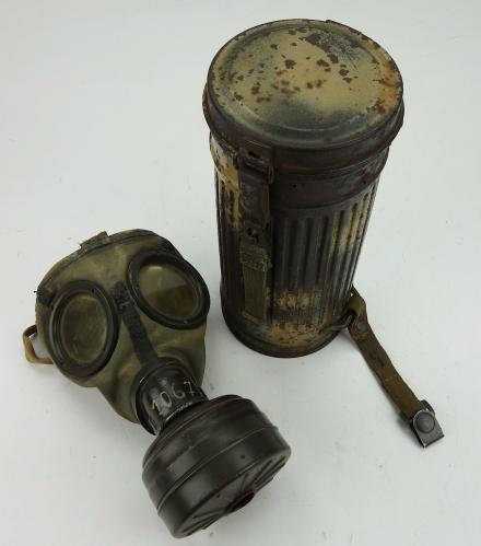 Salty Wehmacht M31 Camo Gasmask Cannister