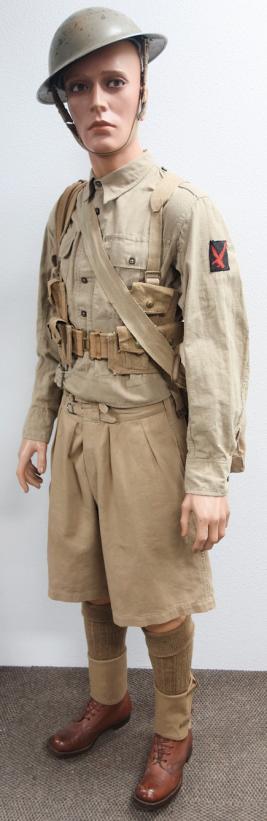 Complete British WW2 4th Infantry Tropical Mannequin