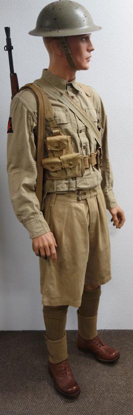 Complete British WW2 4th Infantry Tropical Mannequin