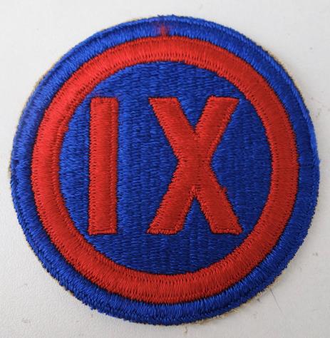 US WW2 9th Army Corps Patch