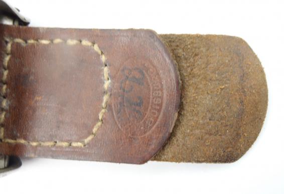 Luftwaffe Aluminum Belt Buckle with leather Tab