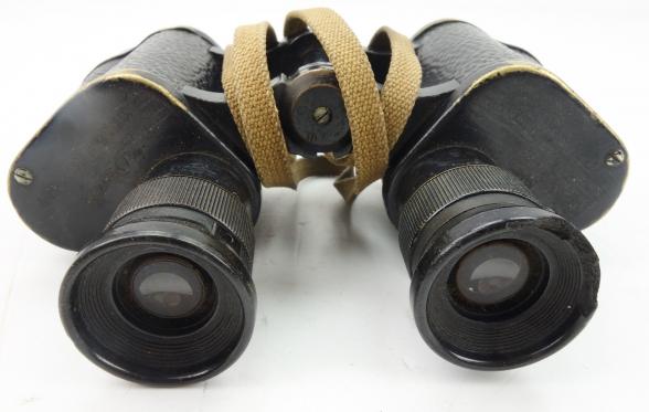 British Binoculars in Webbing Pouch