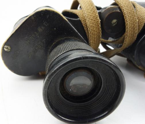 British Binoculars in Webbing Pouch