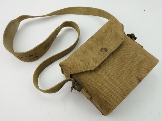 British Binoculars in Webbing Pouch