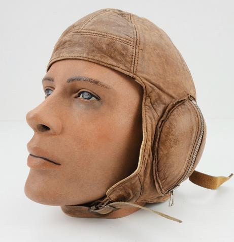 Canadian WW2 Early Battle of Britain Leather Flight Cap
