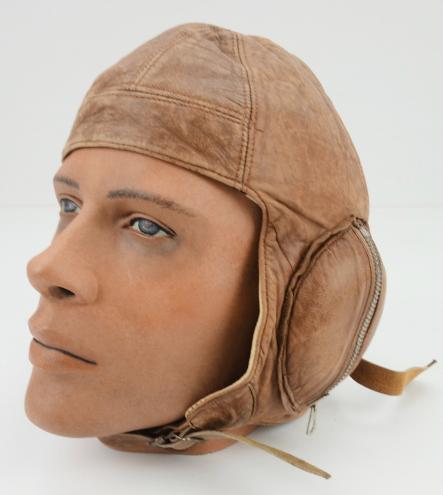 Canadian WW2 Early Battle of Britain Leather Flight Cap