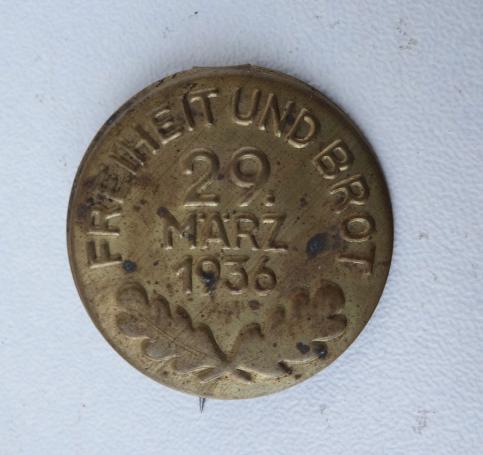 Third Reich 1936 Elections Pin