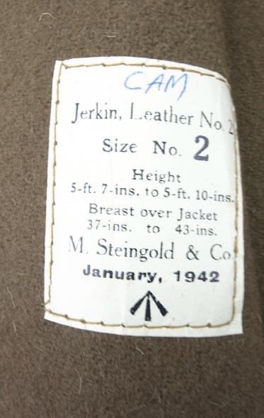 IMCS Militaria | British WW2 Camo Leather Jerkin