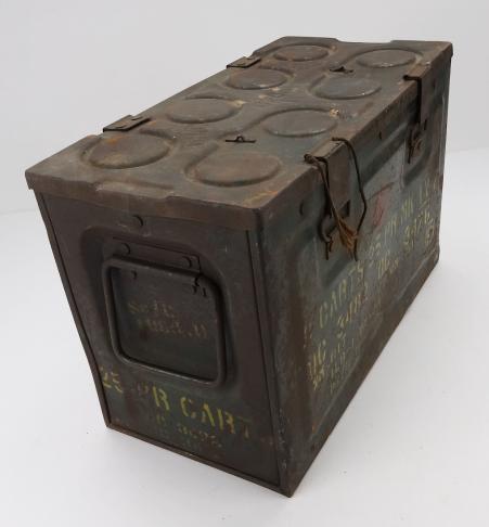 IMCS Militaria | British WW2 steel 25 Ponder Shell Box with