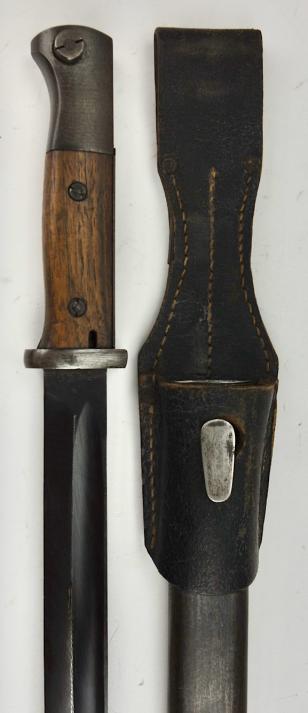 K98 Bajonet (Matching number) with leather Frog