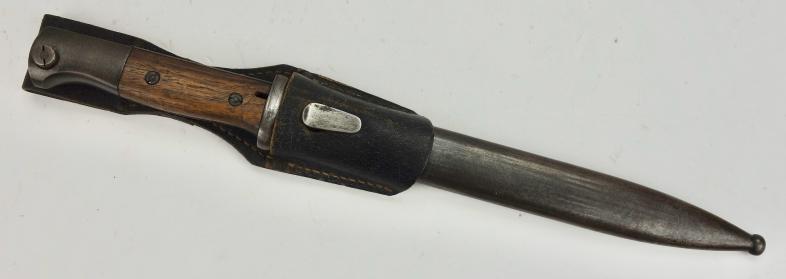 K98 Bajonet (Matching number) with leather Frog