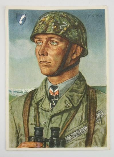 Willrich FJ Postcard Fallschirmjäger Major Koch