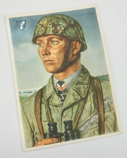 Willrich FJ Postcard Fallschirmjäger Major Koch