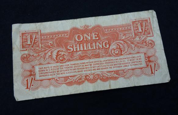 British Armed Forces One Shilling紙幣 IMCS Militaria | British WW2 Armed-Forces One Shilling Voucher