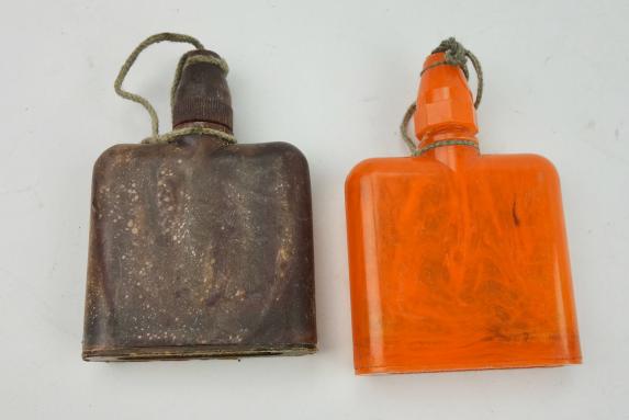 Wehrmacht Bakelite Anti Gas Ointment Bottles