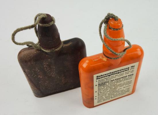 Wehrmacht Bakelite Anti Gas Ointment Bottles