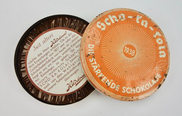 Wehrmacht Sho-Ka-Kola Can with Chocolate