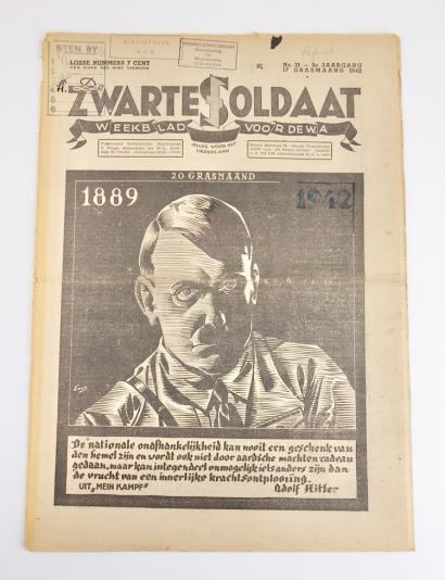 Dutch NSB Newspaper De Zwarte Soldaat