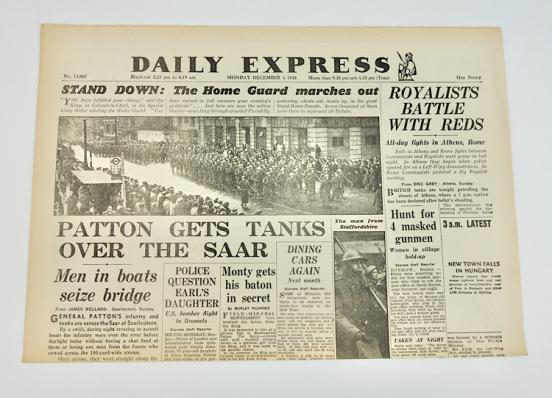 British WW2 News Paper