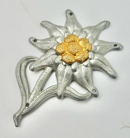 Metal Gebirgsjäger Cap Edelweiss