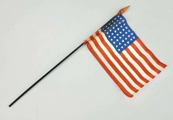 US WW2 48 star Little Flag on pole