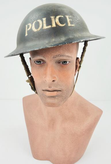 British WW2 Brodie Police Helmet