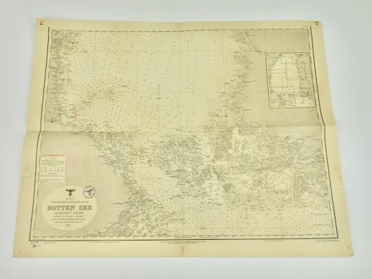 Kriegsmarine Map of the cost of Sweden and Finland